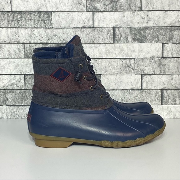 Sperry Shoes - Sperry Womens 10 Wool Salwater Duck Boots Lined Waterproof